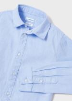 MAYORAL Košeľa svetlomodrá Long Sleeve Shirt boy light blue 146 | Welcomebaby.sk