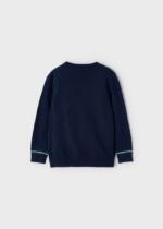 MAYORAL Sveter bicykel modrý Intarsia Bike Jumper navy blue 4386 | Welcomebaby.sk