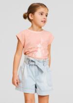 MAYORAL Rifľové kraťasy modré Jean Shorts light blue 3273 | Welcomebaby.sk