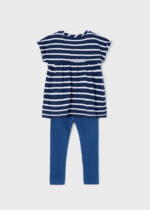MAYORAL Legínový tunikový setmodrý Legging set blue striped 3763 | Welcomebaby.sk