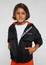 MAYORAL Prechodná bunda s kapucňou čierna Multi Pocket Windbreaker 6413 | Welcomebaby.sk