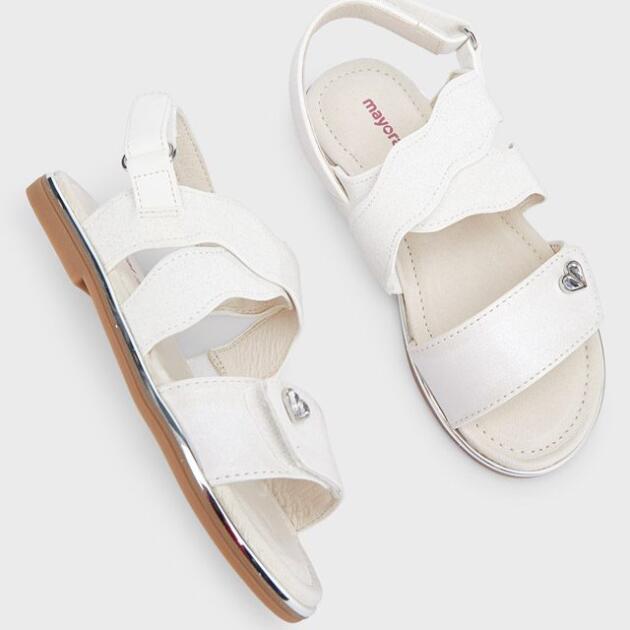 MAYORAL Sandále biele Sandals white 45361 | Welcomebaby.sk