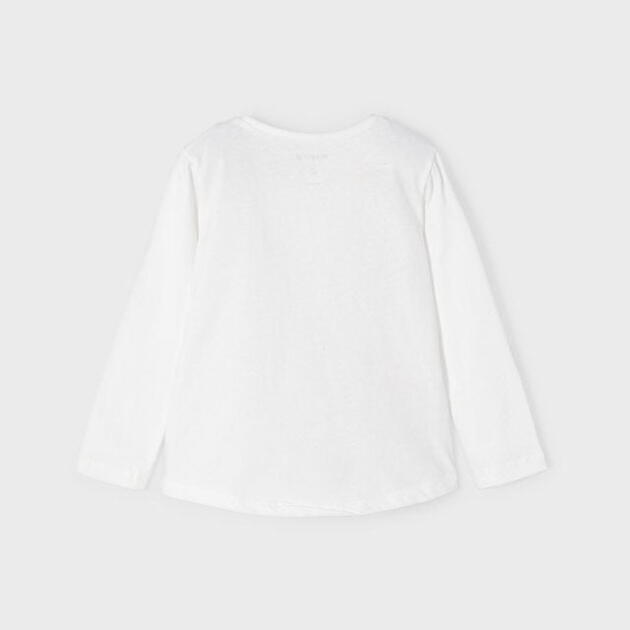 MAYORAL Tričko s dlhým rukávom biele s motýľom a tmavomodré kvety Long sleeve tshirt butterfly 4093 | Welcomebaby.sk