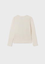 MAYORAL Tričko s dlhým rukávom a dámami krémové Long sleeve tshirt with womans cream 7034 | Welcomebaby.sk