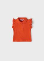 MAYORAL Tričko s golierom oranžové Short Sleeves Polo 1184 | Welcomebaby.sk