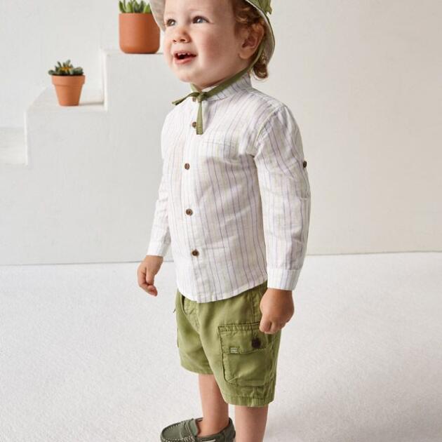 MAYORAL Kraťasy zelené Shorts green 1221 | Welcomebaby.sk
