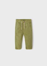 MAYORAL Nohavice zelené Linen pants green 1502 | Welcomebaby.sk