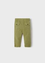 MAYORAL Nohavice zelené Linen pants green 1502 | Welcomebaby.sk