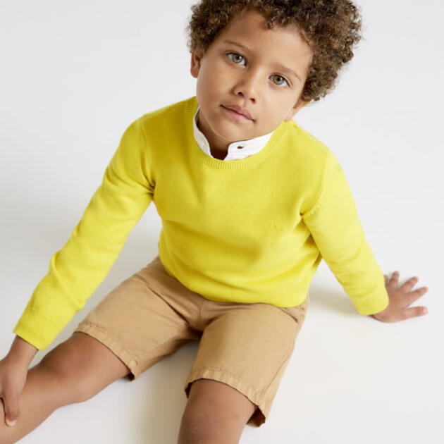 MAYORAL Kraťasy béžové Twill shorts camel boy 3249 | Welcomebaby.sk