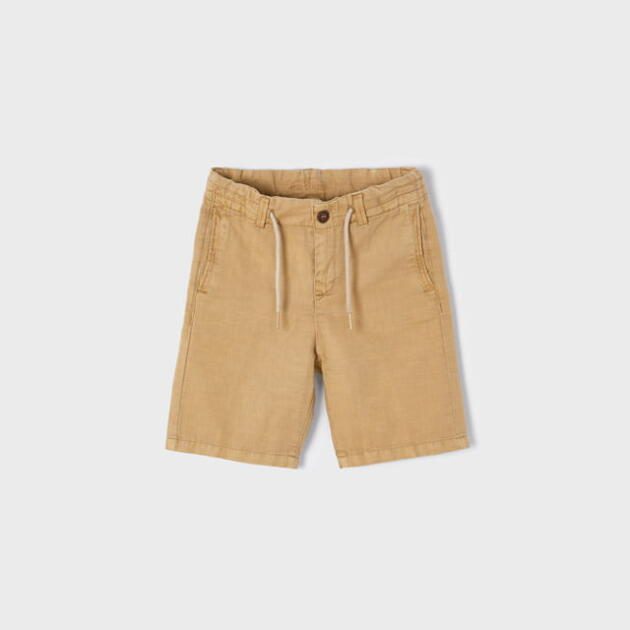 MAYORAL Kraťasy béžové Twill shorts camel boy 3249 | Welcomebaby.sk