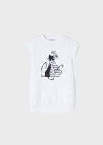 MAYORAL Šaty s mačkami biele Dress with cats white 3492 | Welcomebaby.sk