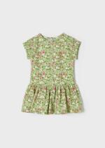 MAYORAL Šaty s kvetmi zelené Flowers dress laurel green 3943 | Welcomebaby.sk