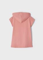 MAYORAL Šaty s kapucňou ružové a krátkym rukávom Dress pink 3946 | Welcomebaby.sk