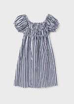 MAYORAL Pruhované šaty modré Striped dress blue 6985 | Welcomebaby.sk