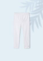 MAYORAL Dlhé legíny biele Long basic leggings white 748 | Welcomebaby.sk