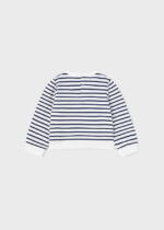 MAYORAL Pruhovaná mikina modrá Striped jumper blue 1405 | Welcomebaby.sk