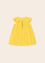 MAYORAL Šaty žlté s volánikmi Pleated dress yellow 1960 | Welcomebaby.sk