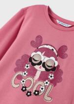 MAYORAL Tričko s dlhým rukávom a vzorom bábiky ružové Tshirt with long sleeves and doll pink 3073 | Welcomebaby.sk