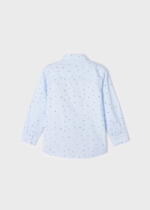 MAYORAL Košeľa bledomodrá so vzormi Shirt with patterns light blue 3171 | Welcomebaby.sk