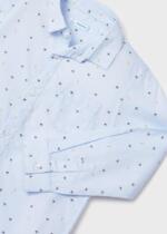 MAYORAL Košeľa bledomodrá so vzormi Shirt with patterns light blue 3171 | Welcomebaby.sk