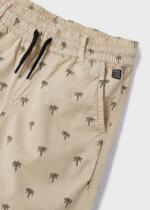 MAYORAL Kraťasy s palmami béžové Printed shorts with palms beige 3227 | Welcomebaby.sk