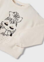 MAYORAL Mikina s postavičkou béžová Jumper beige 3435 | Welcomebaby.sk