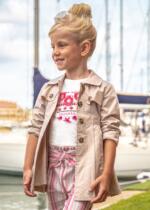 MAYORAL Trenčkot bez kapucne béžový Trench coat without hood beige 3446 | Welcomebaby.sk