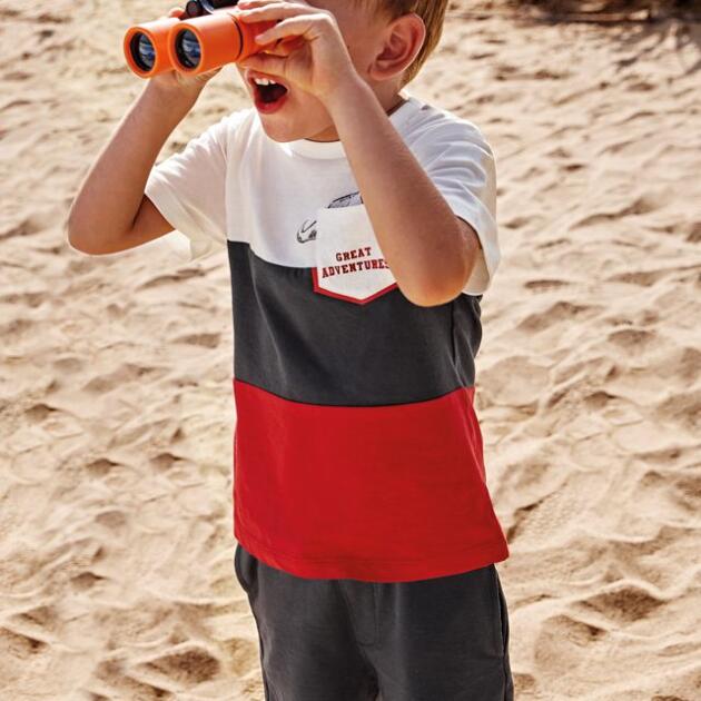 MAYORAL Kraťasový set s tričkom červený Shorts set with tshirt red 3672 | Welcomebaby.sk