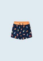 MAYORAL Plavky chlapčenské so vzorom tmavomodré Swim shorts with print dark blue 3686 | Welcomebaby.sk