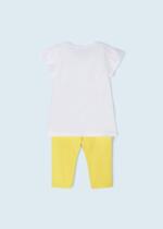 MAYORAL Legínový set s krátkym tričkom žltý Leggings set with short sleeved tshirt yellow 3784 | Welcomebaby.sk