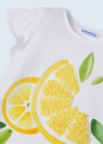MAYORAL Legínový set s krátkym tričkom žltý Leggings set with short sleeved tshirt yellow 3784 | Welcomebaby.sk