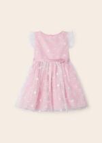 MAYORAL Vyšívané šaty ružové Embroidered dress pink 3911 | Welcomebaby.sk