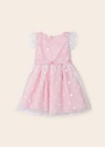 MAYORAL Vyšívané šaty ružové Embroidered dress pink 3911 | Welcomebaby.sk