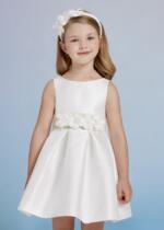 ABEL & LULA Sviatočné šaty s ozdobnými kvetmi biele Festive dress with flowers white 5027 | Welcomebaby.sk