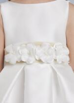 ABEL & LULA Sviatočné šaty s ozdobnými kvetmi biele Festive dress with flowers white 5027 | Welcomebaby.sk