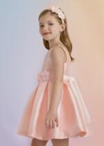 ABEL & LULA Sviatočné šaty s ozdobnými kvetmi ružové Festive dress with flowers pink 5027 | Welcomebaby.sk