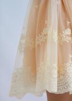 ABEL & LULA Šaty s vyšívanými vzormi broskyňové Dress with embroidered patterns peach 5038 | Welcomebaby.sk