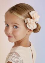 ABEL & LULA Mašlička do vlasov broskyňová Hairclip bow peach 5433 | Welcomebaby.sk