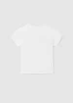 MAYORAL Tričko s farebným vzorom dámy biele Tshirt with a colored pattern lady white 6052 | Welcomebaby.sk