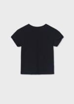 MAYORAL Tričko s farebným vzorom dámy čierne Tshirt with a colored pattern lady black 6052 | Welcomebaby.sk