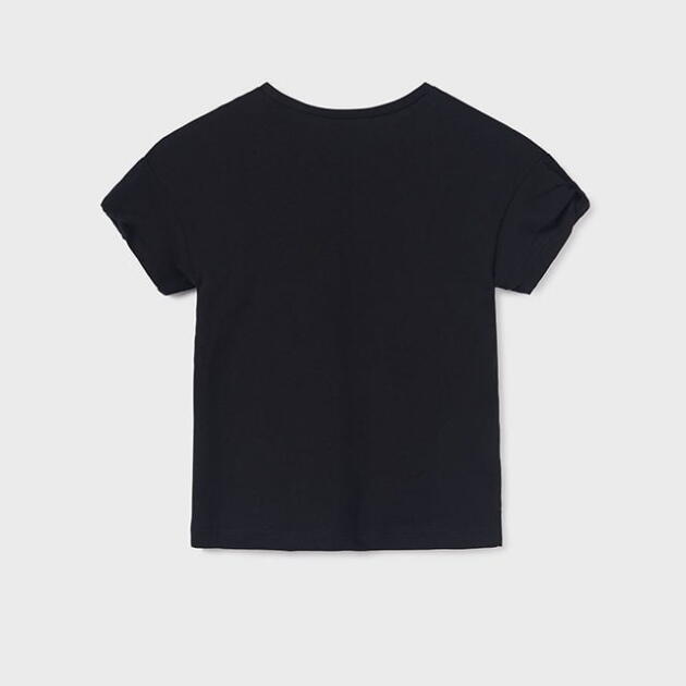 MAYORAL Tričko s farebným vzorom dámy čierne Tshirt with a colored pattern lady black 6052 | Welcomebaby.sk