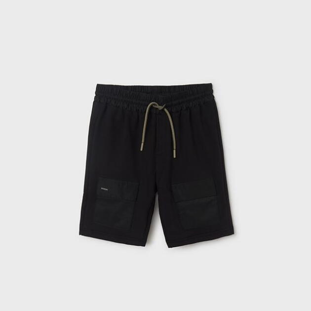 MAYORAL Kraťasy s vreckami čierne Shorts with pockets black 6255 | Welcomebaby.sk