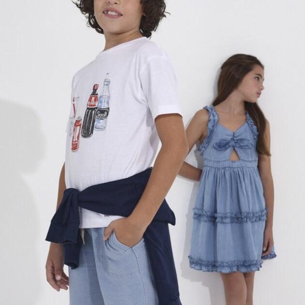 MAYORAL Kraťasy bledomodré Shorts light blue 6260 | Welcomebaby.sk