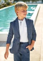 MAYORAL Sako chlapčenské tmavomodré Jacket for boys dark blue 6444 | Welcomebaby.sk