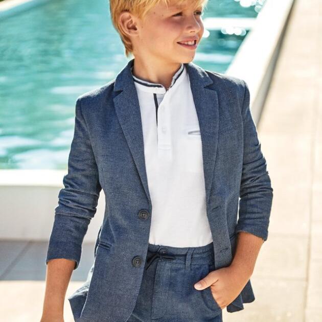 MAYORAL Sako chlapčenské tmavomodré Jacket for boys dark blue 6444 | Welcomebaby.sk