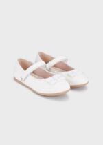 MAYORAL Baleríny s mašličkami biele Ballet flats with bows white 45429 | Welcomebaby.sk