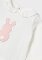 MAYORAL Pletené nohavice s tričkom a svetríkom ružový pre bábätká Knitted set for baby girl pink 2703 | Welcomebaby.sk