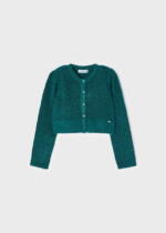 MAYORAL Pletené bolerko pre bábätká tmavozelené Knitted cardigan dark green 4308 | Welcomebaby.sk