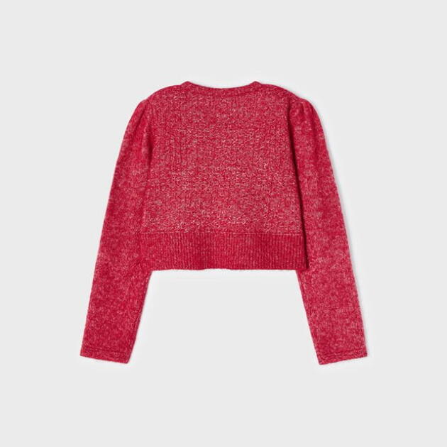 MAYORAL Pletené bolerko pre bábätká červené Knitted cardigan red 4308 | Welcomebaby.sk