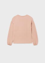 MAYORAL Tričko s dlhým rukávom a lebkou ružové Tshirt with long sleeves and brainpan pink 7026 | Welcomebaby.sk